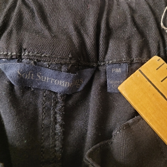 Soft Surroundings Pull on Style Black Pants sz M Petite - Picture 3 of 9
